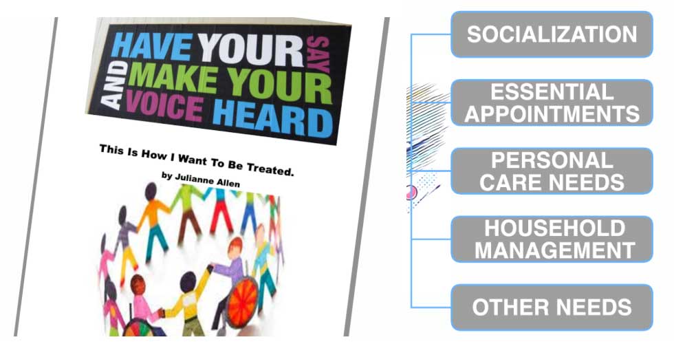 Julie’s self-published book aligns with CVNQuinte’s model of supporting people in key areas of interdependent living.